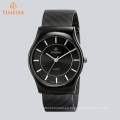 Hombres de malla de acero inoxidable vestido de reloj 72668